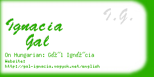 ignacia gal business card